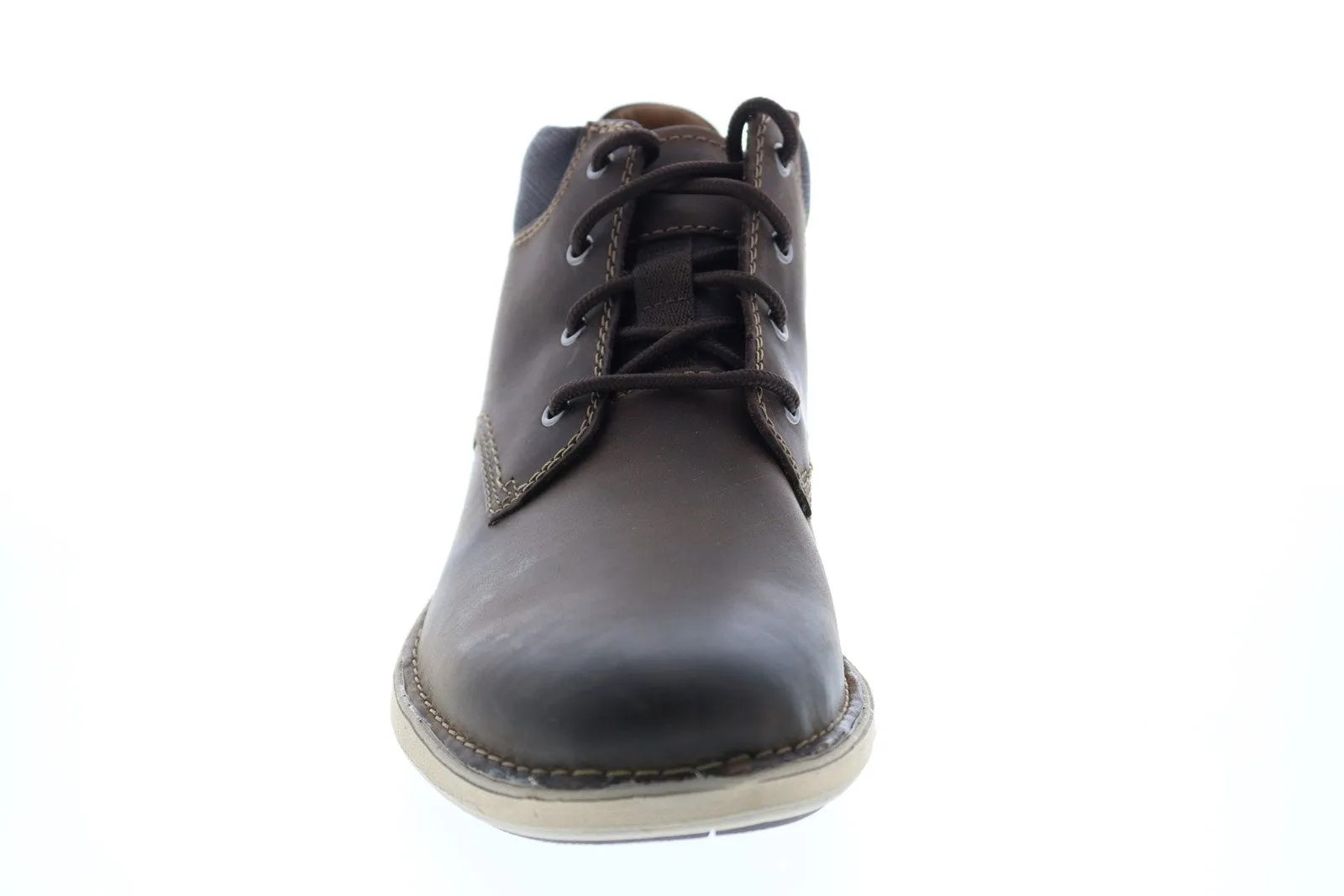 Clarks Un Larvik Top 26144604 Mens Brown Leather Lace Up Chukkas Boots