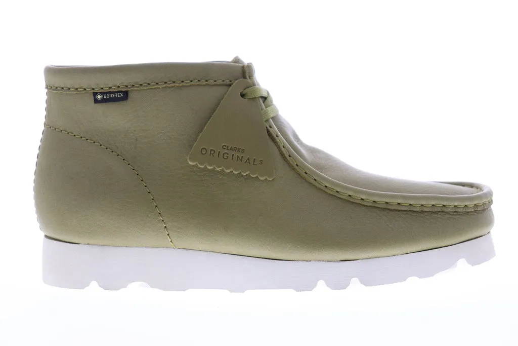 Clarks Wallabee Boot Gore-Tex GTX Chukkas Boots Green Leather Men's - 26144523.