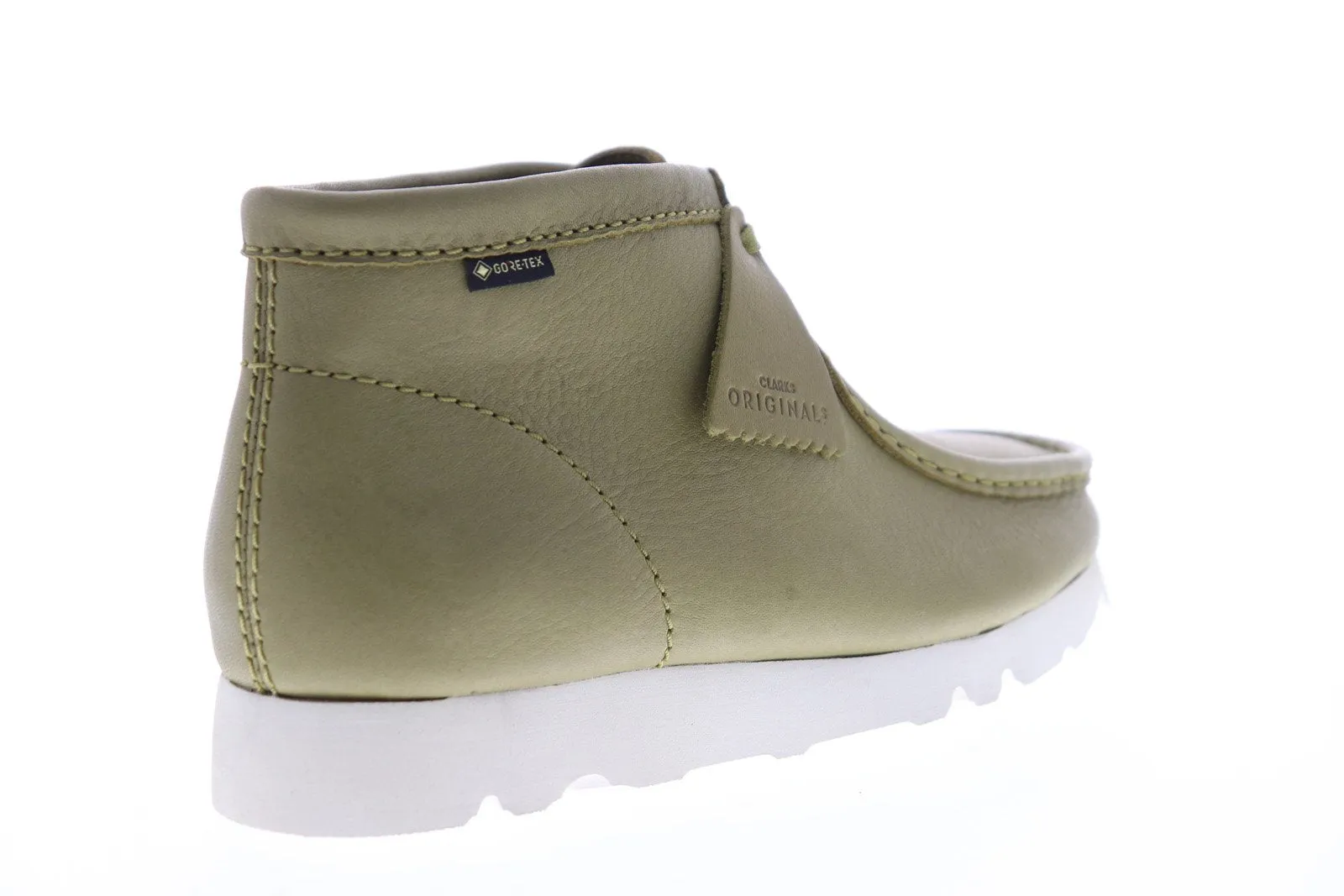 Clarks Wallabee Boot Gore-Tex GTX Chukkas Boots Green Leather Men's - 26144523.