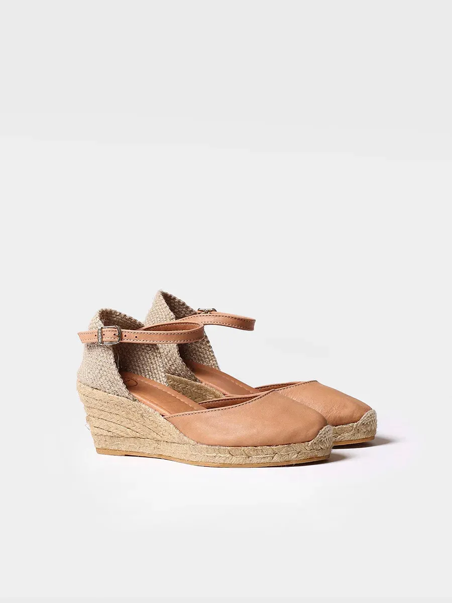 Closed leather espadrilles - COSTA-5