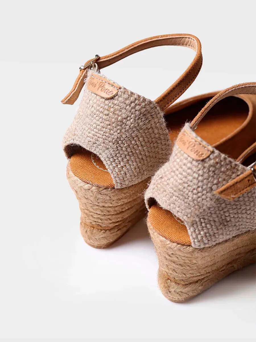 Closed leather espadrilles - LLORET-5