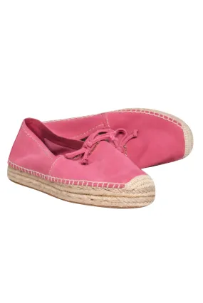 Coach - Pink Suede Espadrilles Sz 7.5