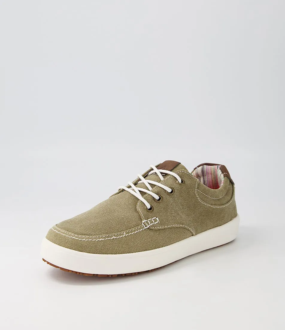 COLORADO Nilson Taupe Canvas Sneakers