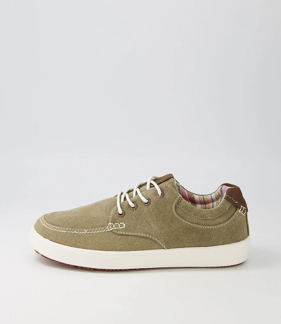 COLORADO Nilson Taupe Canvas Sneakers