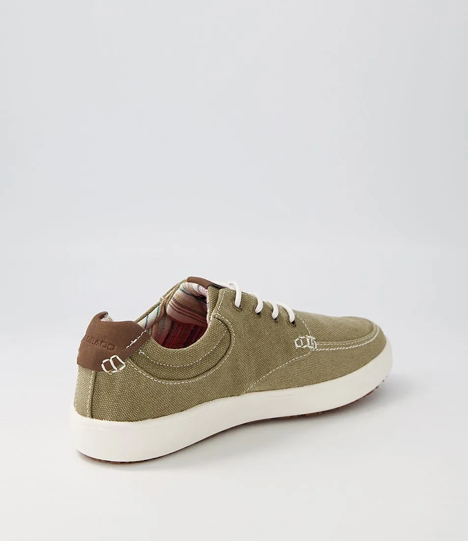 COLORADO Nilson Taupe Canvas Sneakers