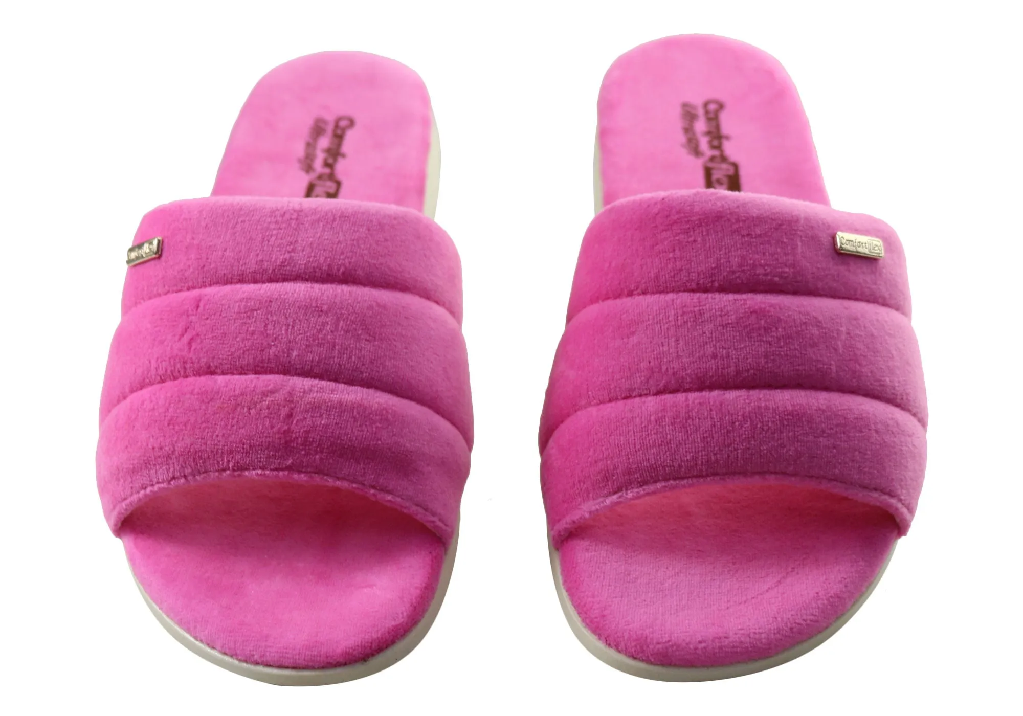 Comfortflex Relax Harmony Womens Open Toe Slippers Made In Brazil