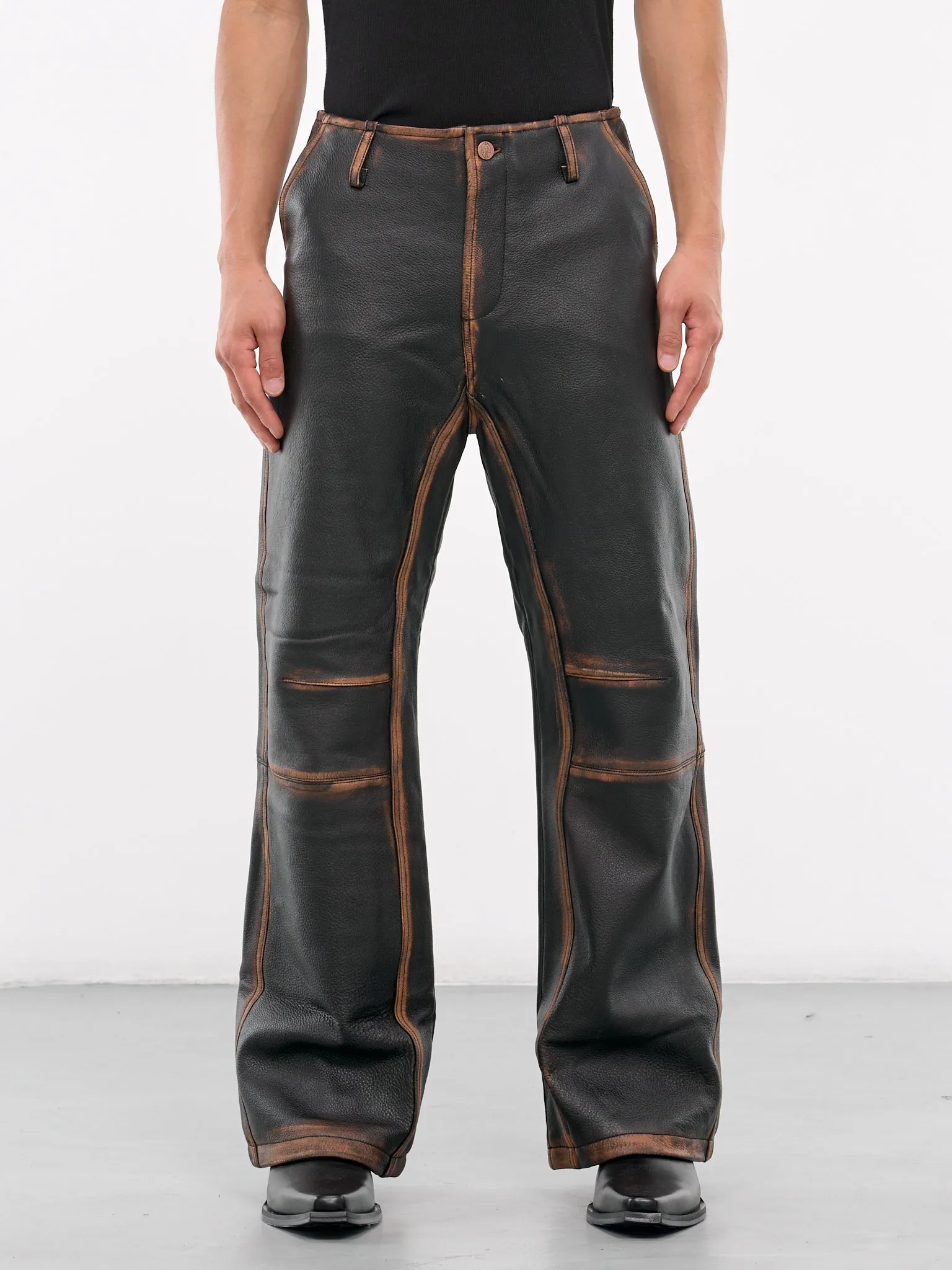 Consumed Leather Trousers (CONSUMED-LEATHER-PANTS-BROWN)