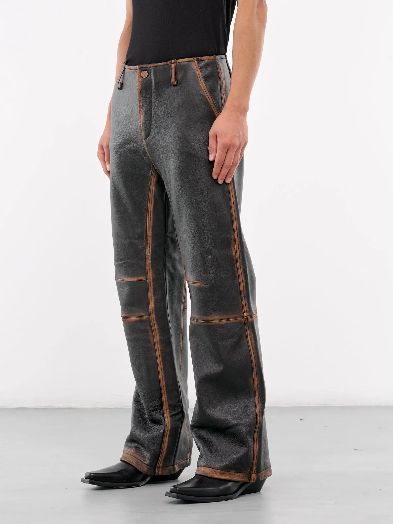 Consumed Leather Trousers (CONSUMED-LEATHER-PANTS-BROWN)