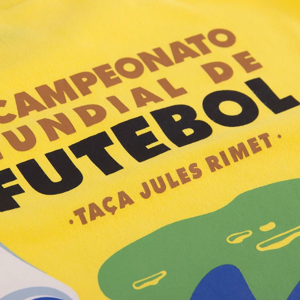 COPA Football - Brazil World Cup 1950 Poster T-Shirt - Yellow