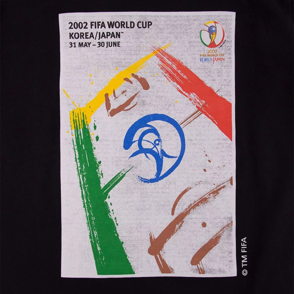 COPA Football - South Korea & Japan World Cup 2002 Poster T-Shirt - Black