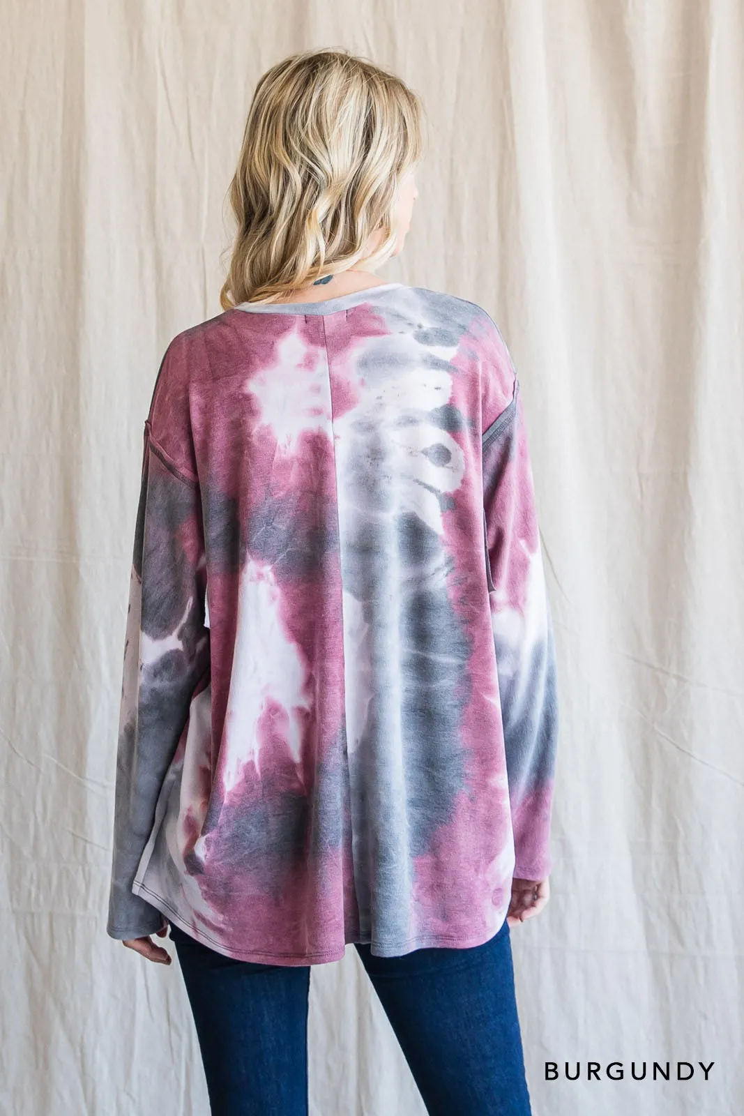 Cotton Blue Tye Dye Knitted Shirt