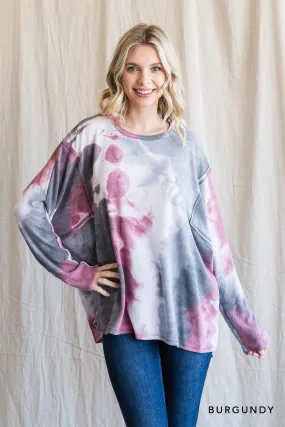 Cotton Blue Tye Dye Knitted Shirt