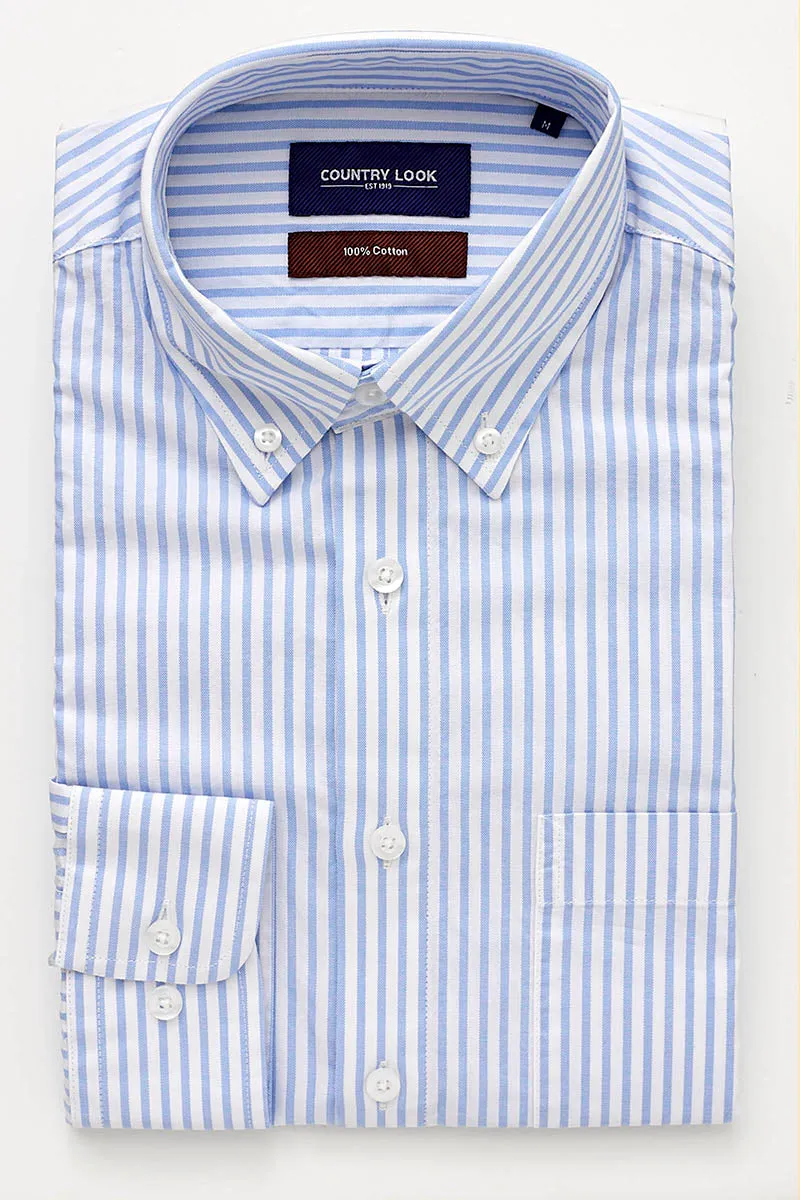 Galway Shirt - Light Blue Stripe