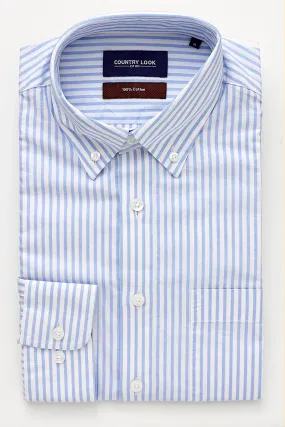 Galway Shirt - Light Blue Stripe