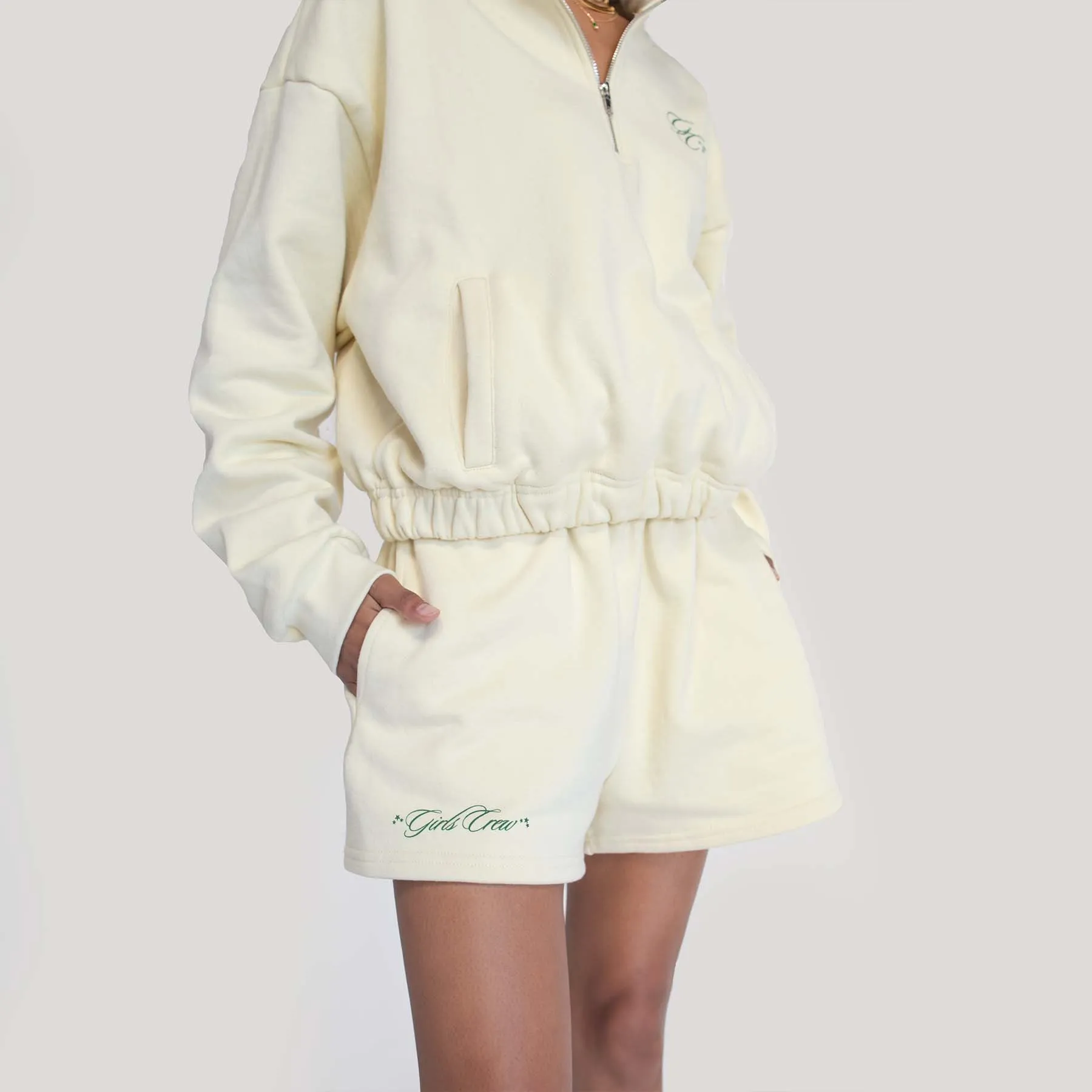 Creamy Vanilla Half-Zip Sweatshirt