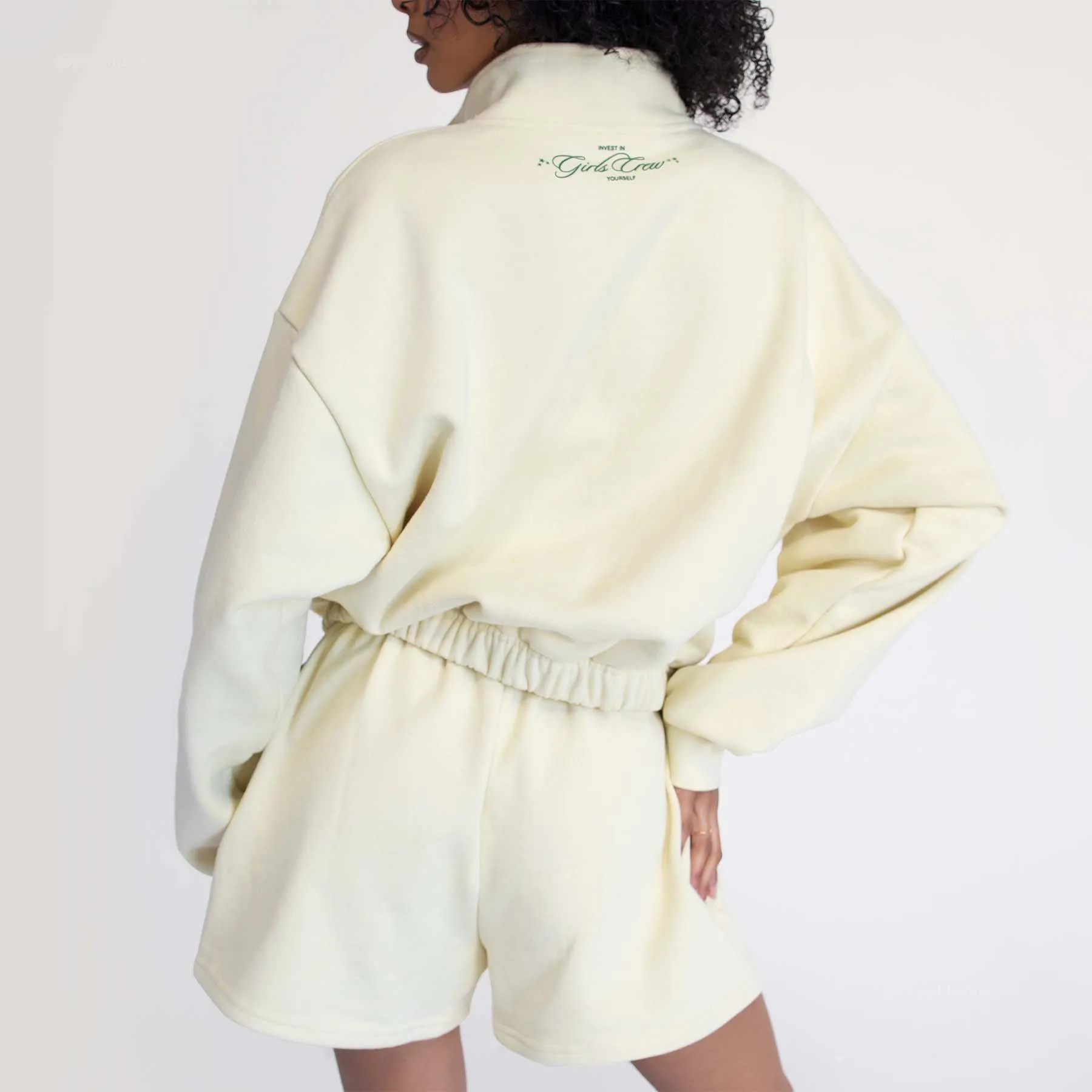 Creamy Vanilla Half-Zip Sweatshirt