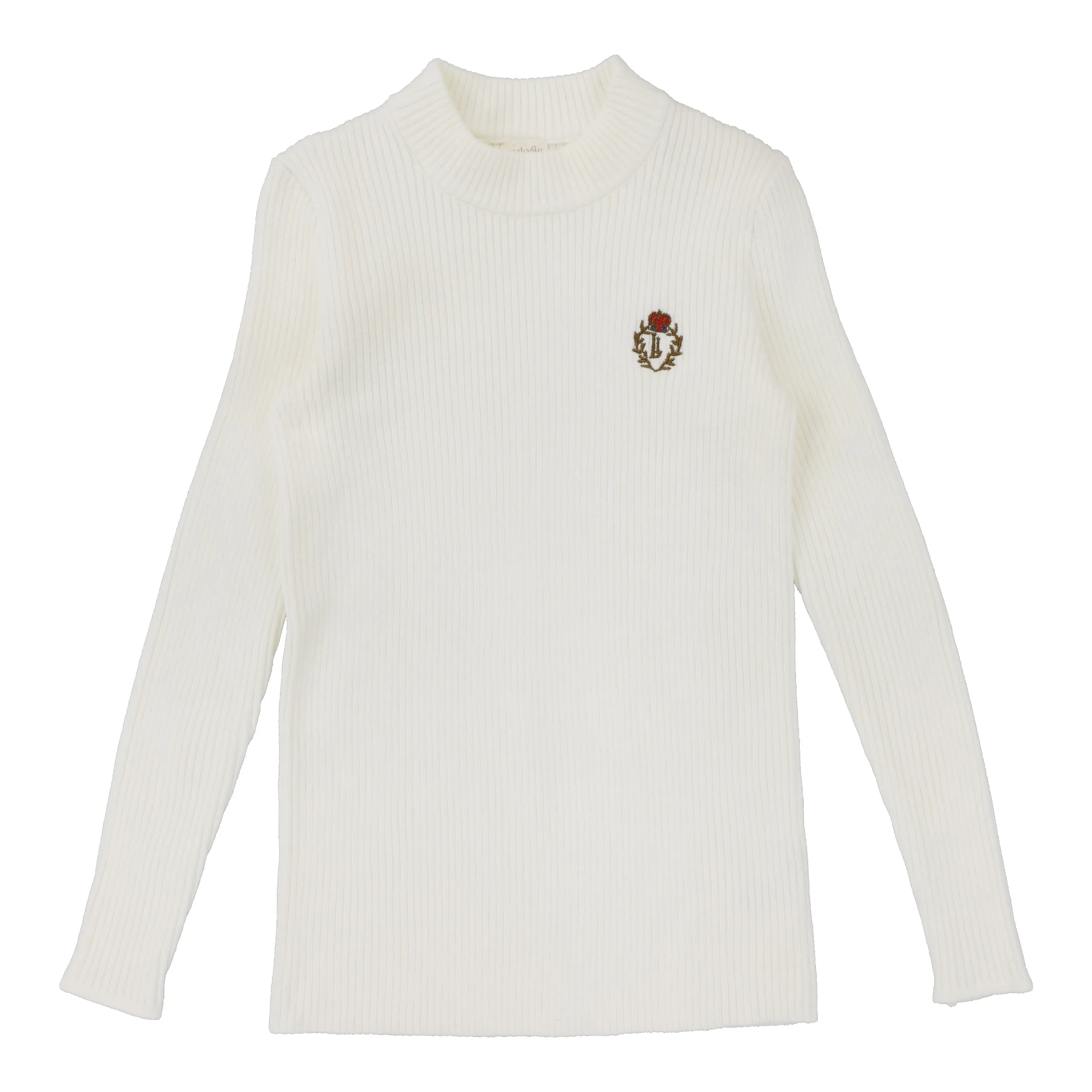 Crest Knit Mockneck