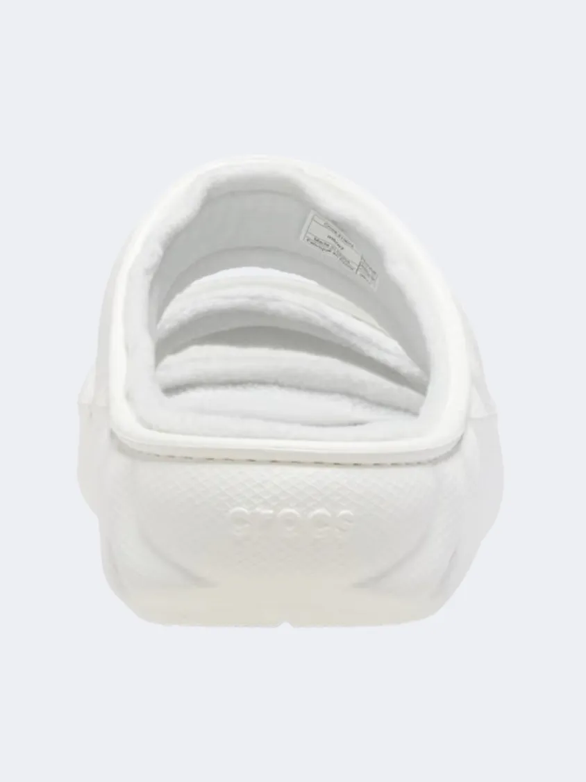 Crocs Classic Cozzzy Overpuff Unisex Lifestyle Slippers White