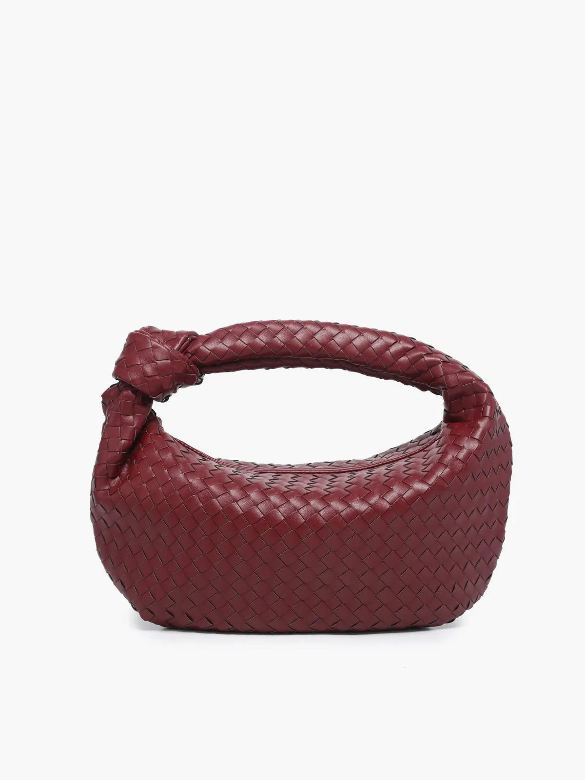 Croissant Knotted Braided Shoulder Bag