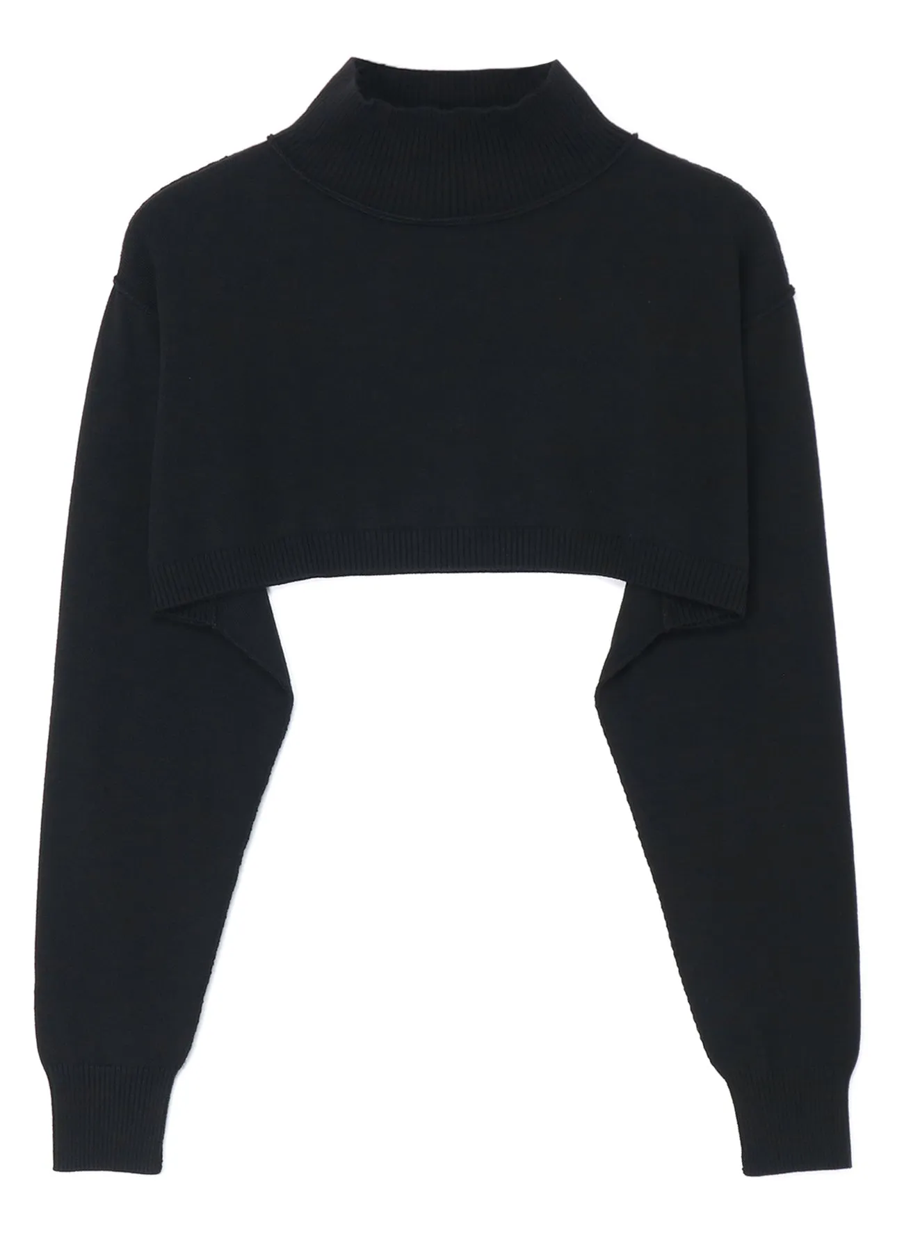 CROPPED RIB KNIT TURTLENECK