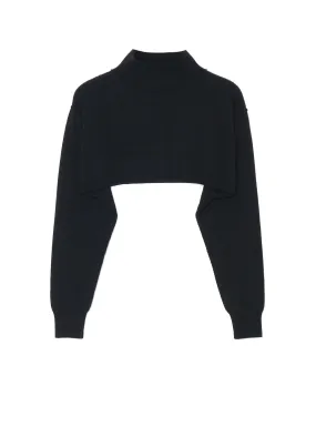 CROPPED RIB KNIT TURTLENECK