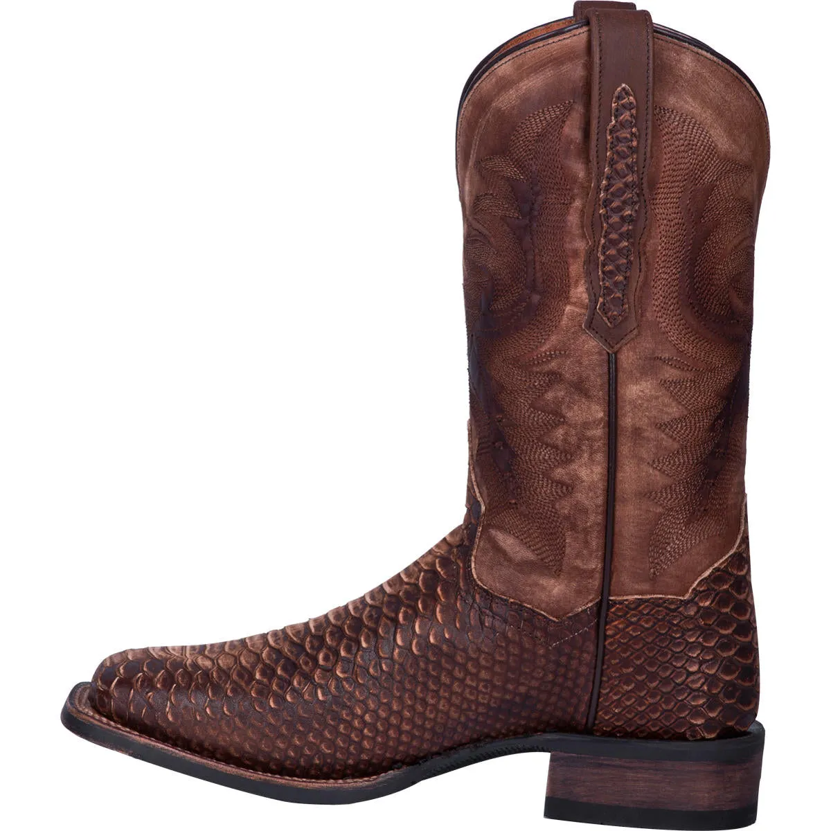 Dan Post Ka Western Pull On Brown Leather Boots Men DP4526