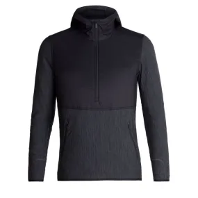 Descender Hybrid Long Sleeve Half Zip Hood - Uomo - Giacca in lana merino