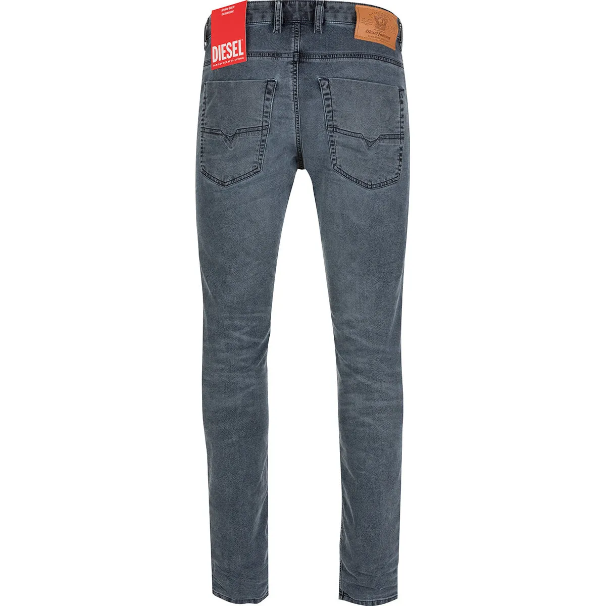 DIESEL Drawstring Mid Rise Tapered Jeans