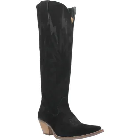 Dingo Thunder Road Black Suede Women's Fashion Boots