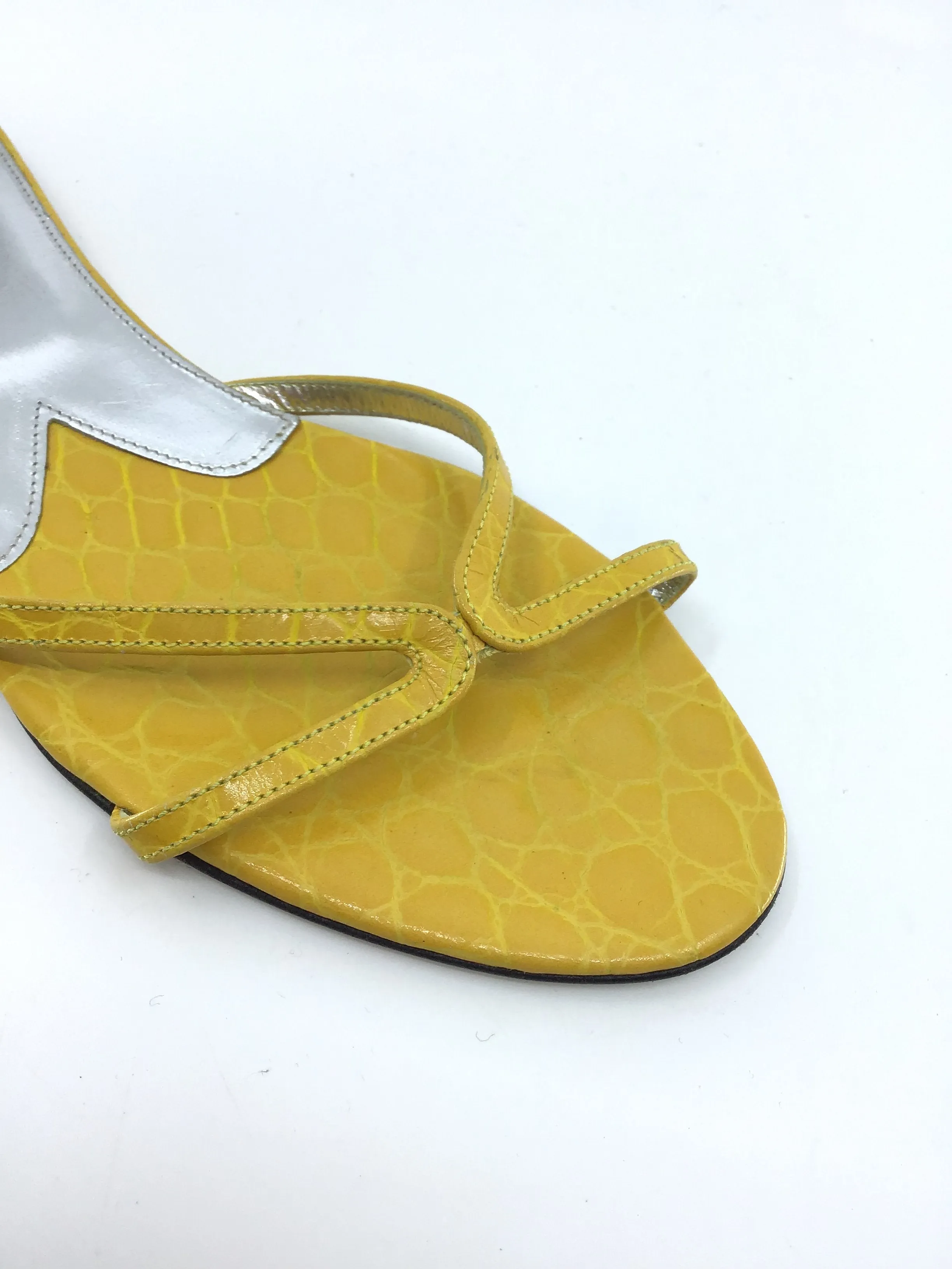 Yellow Dolce and Gabbana Slides