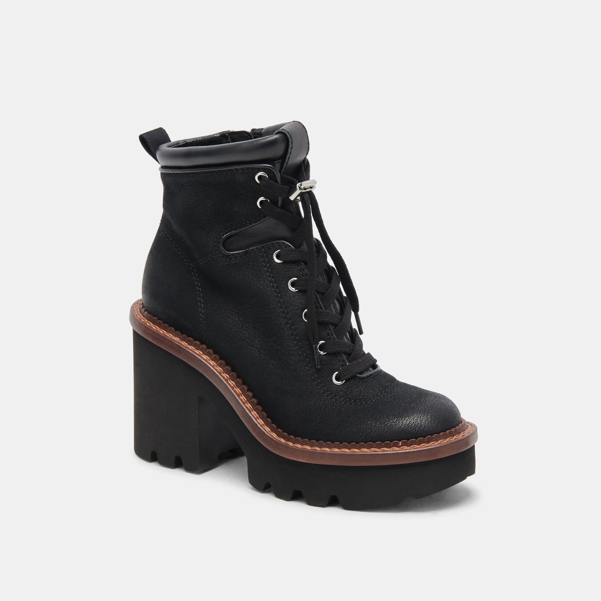 Black Nubuck Domme Boots