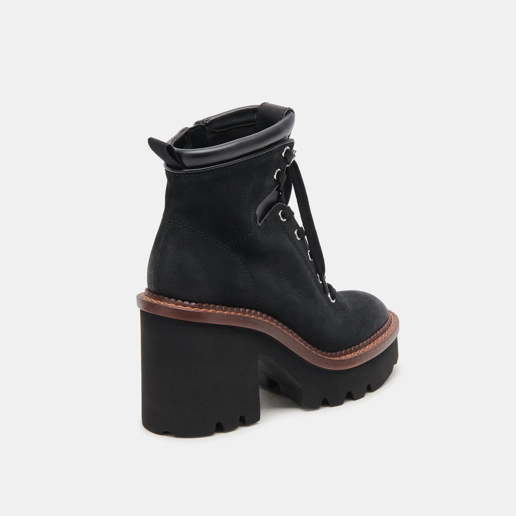 Black Nubuck Domme Boots