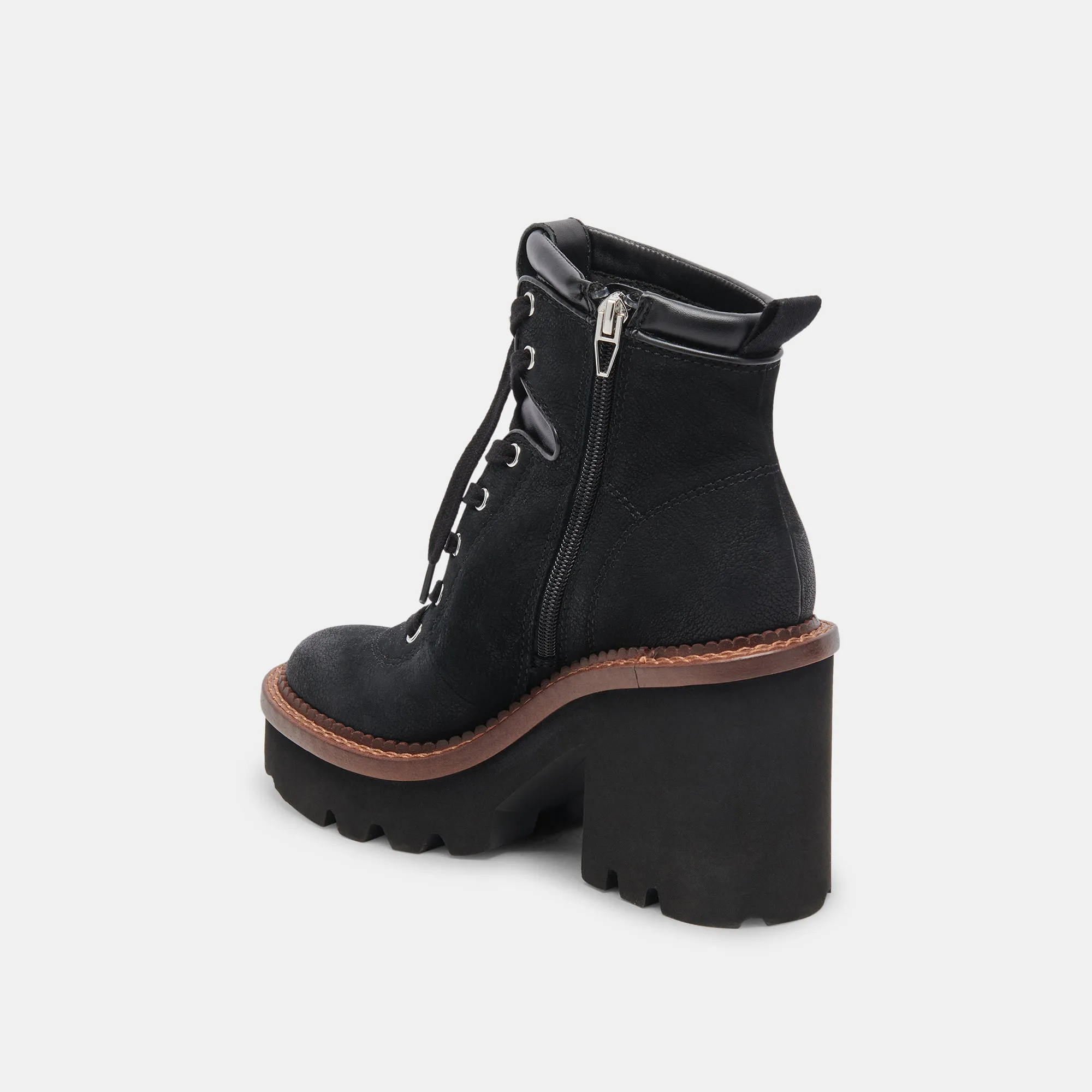 Black Nubuck Domme Boots