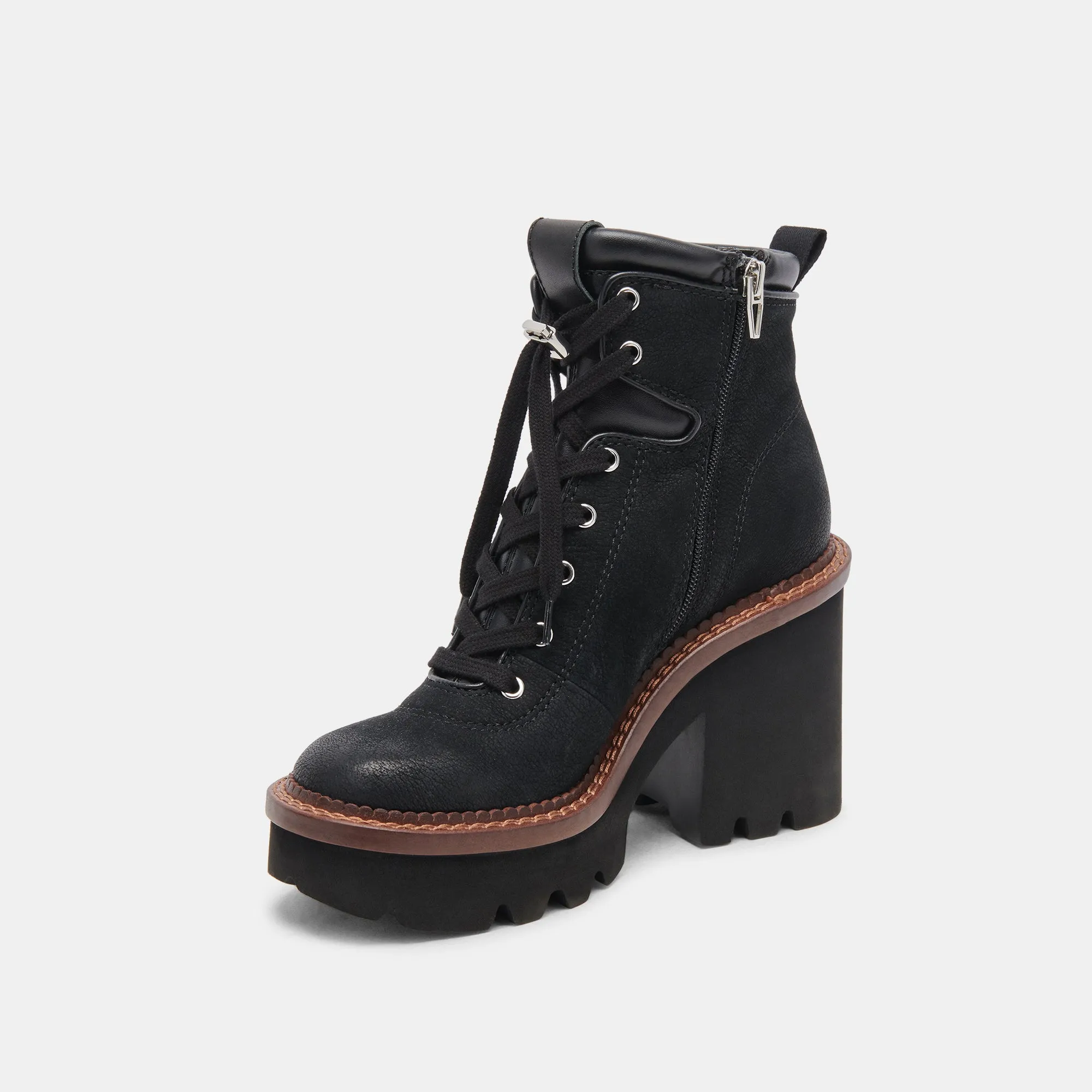 Black Nubuck Domme Boots