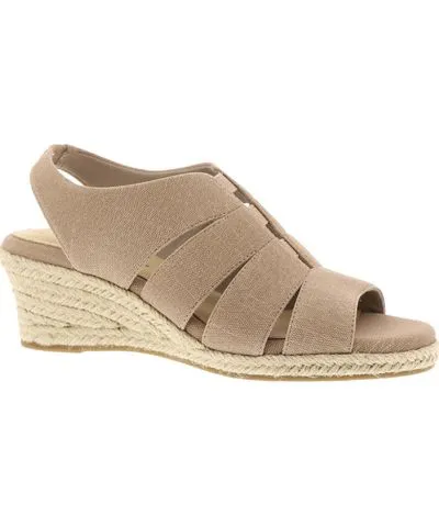 Easy Street Aziza Womens Wedge Peep Toe Espadrilles