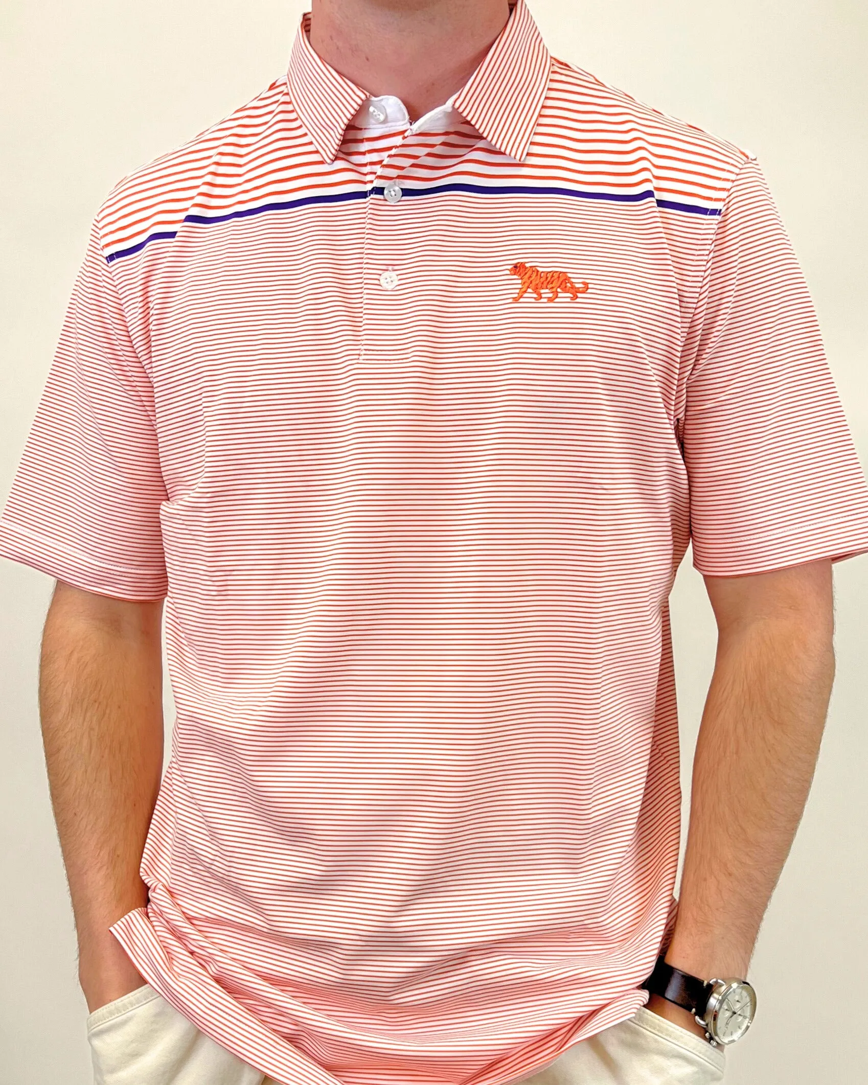 Elkmont Men's Brooks Tiger Polo