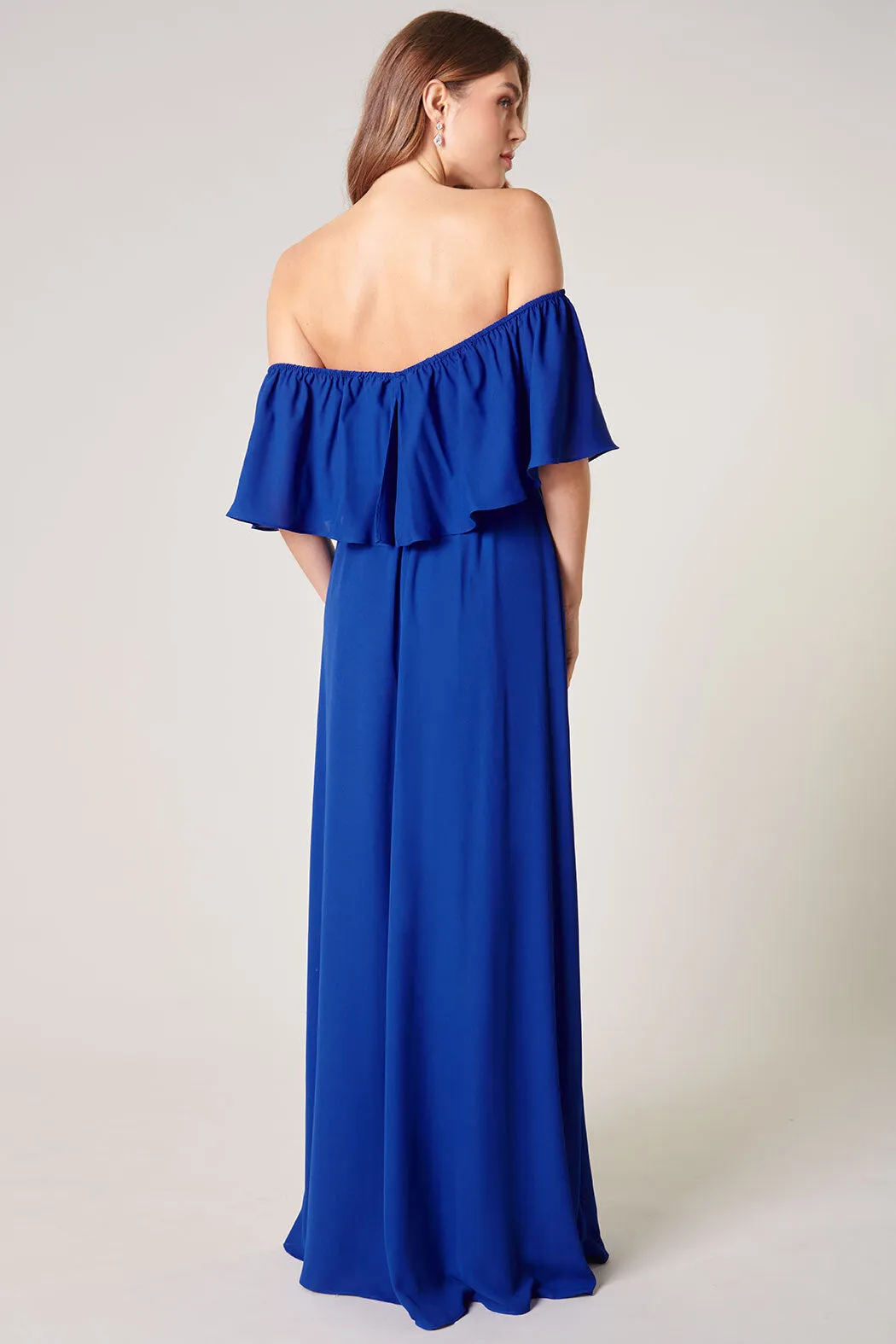 Enamored Off the Shoulder Ruffle Dress