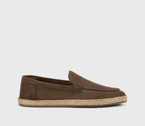 Brown suede espadrilles