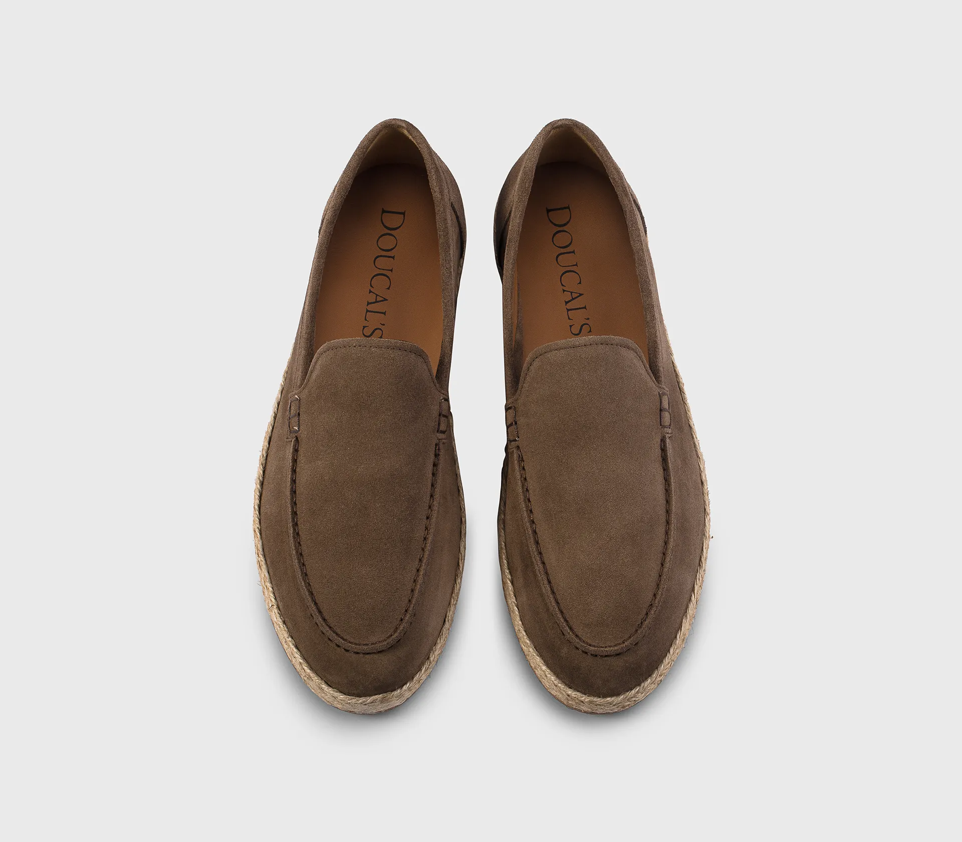 Brown suede espadrilles