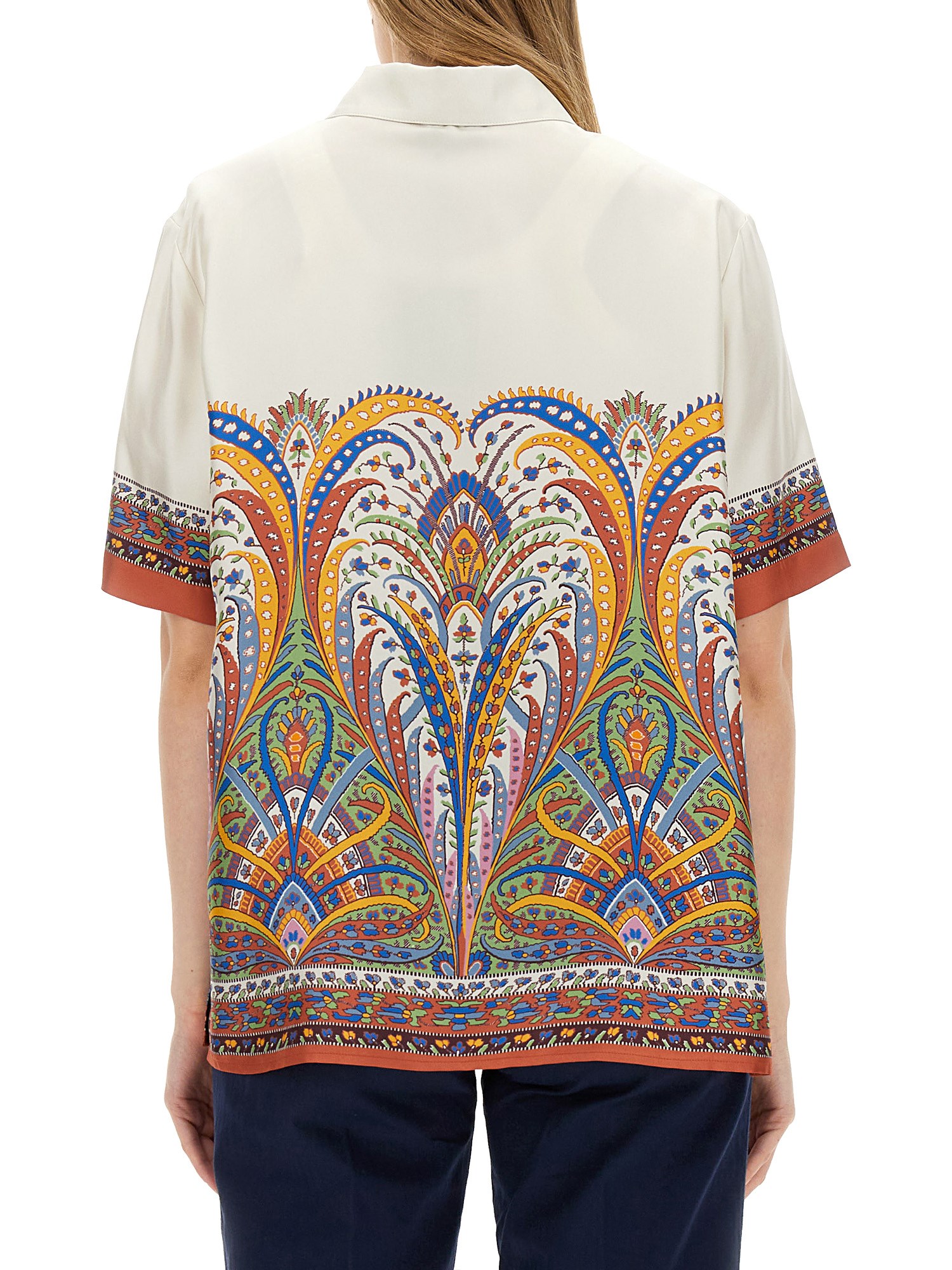 Etro Printed Silk Shirt