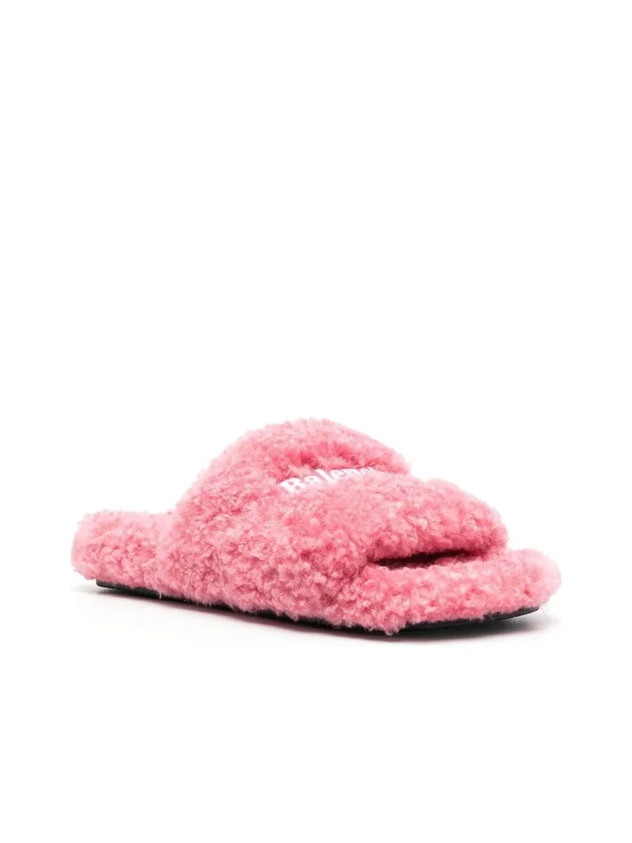 Faux Fur Slides