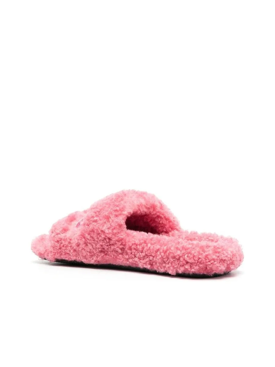 Faux Fur Slides