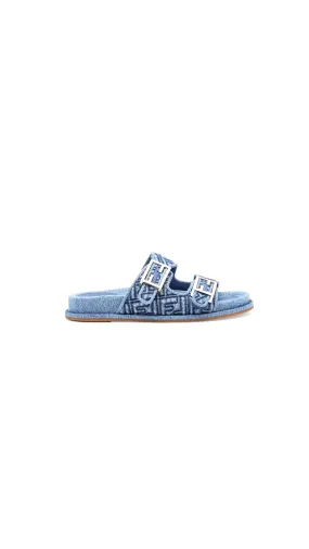 Fendi FF Denim Slides