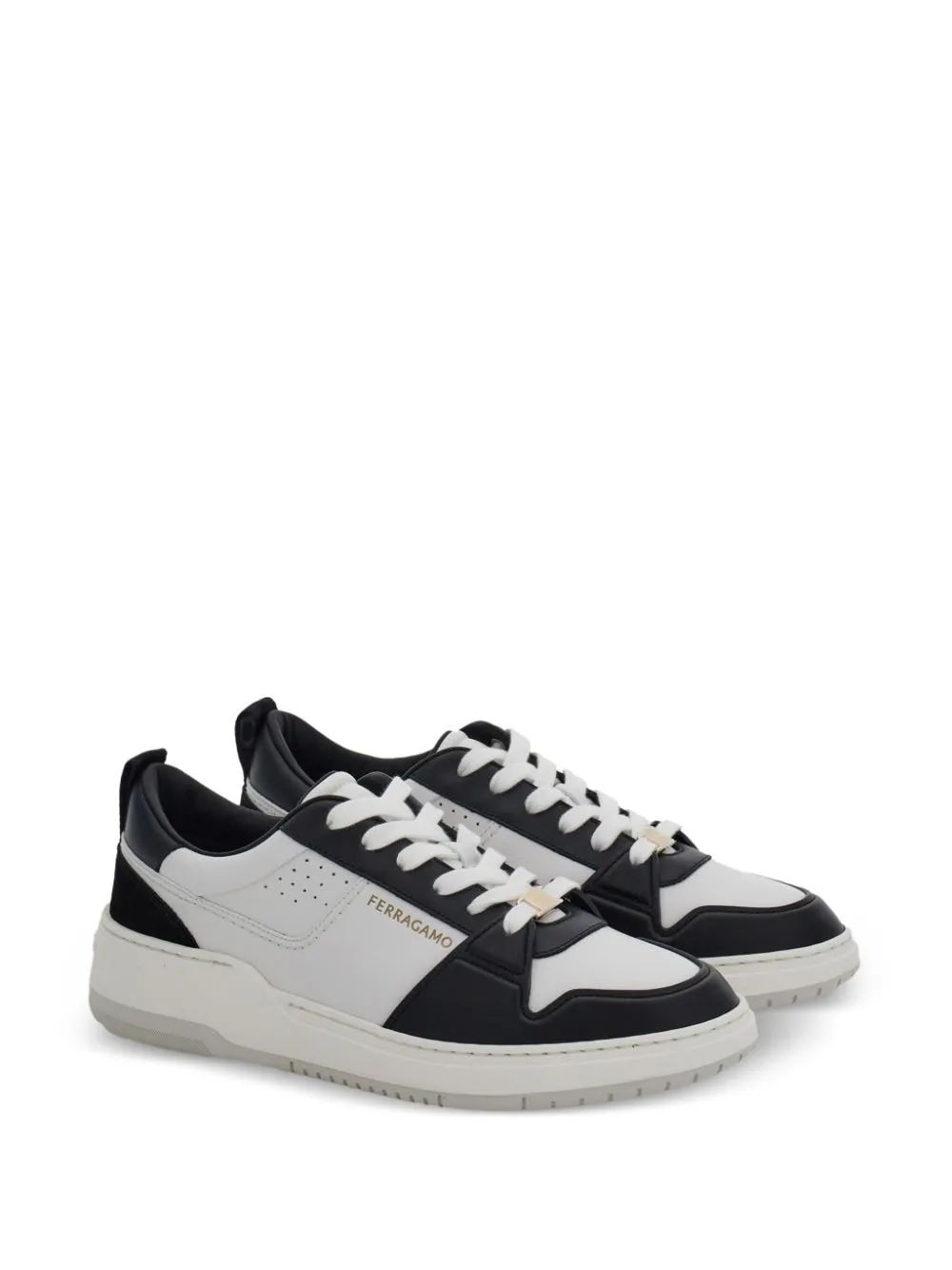 Ferragamo    Ferragamo Logo Leather Sneakers