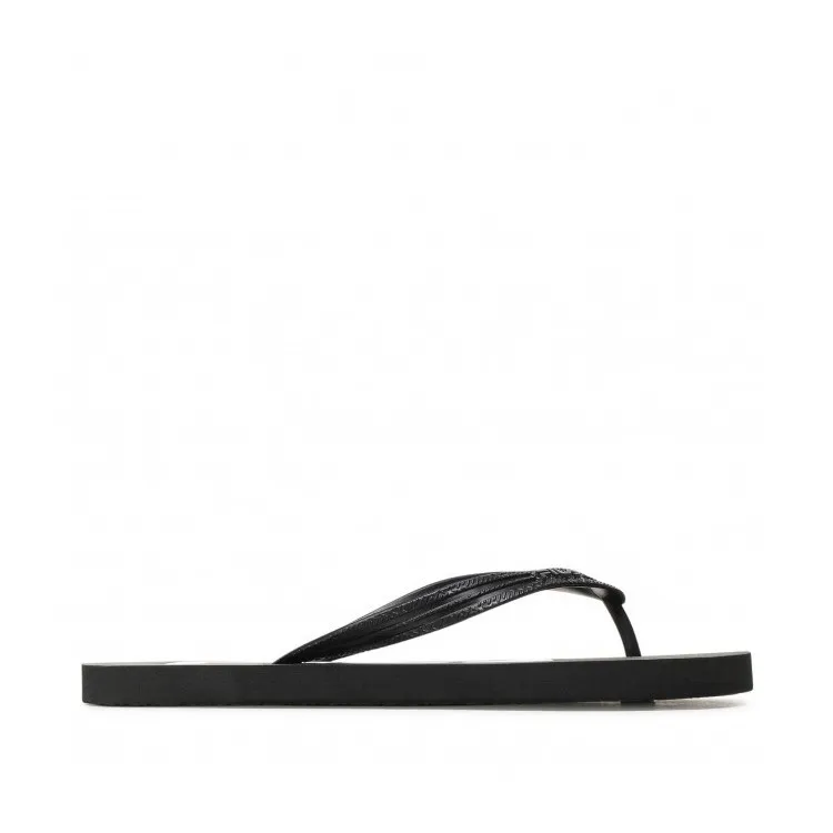 FILA Men's Troy Slip-on Slippers Black for Beach Pool