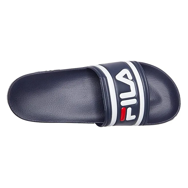 FILA Morro Bay Blue Logo Strap Slippers for Kids Unisex - Beach Pool Wear