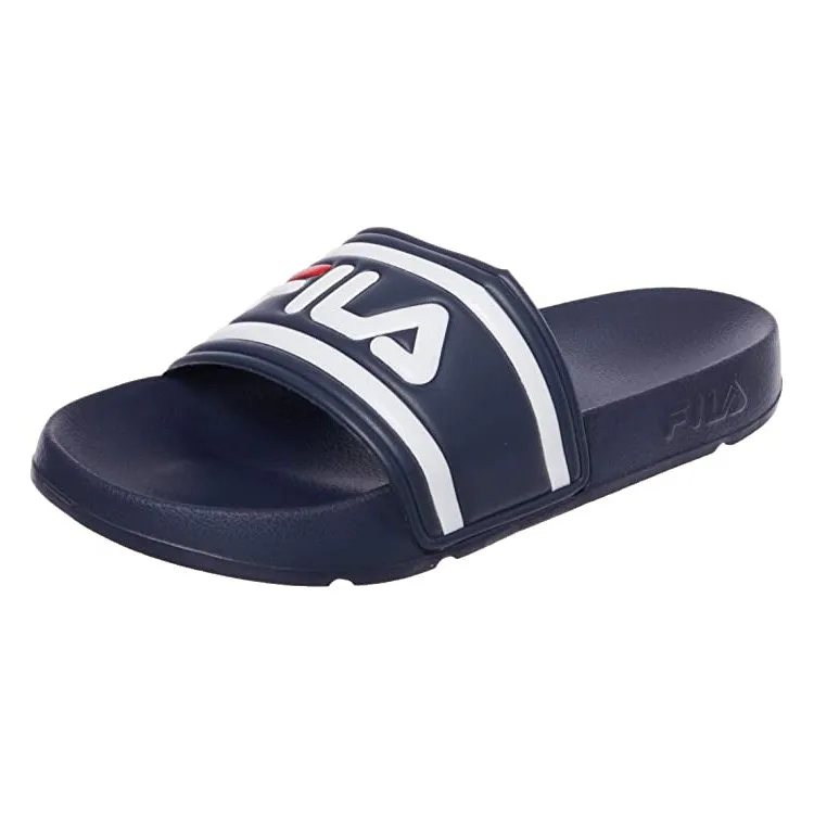 FILA Morro Bay Blue Logo Strap Slippers for Kids Unisex - Beach Pool Wear