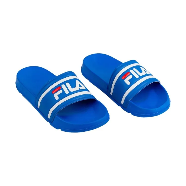 FILA Morro Bay Slipper Men's Pool Beach Logo Slide Sandals Blue