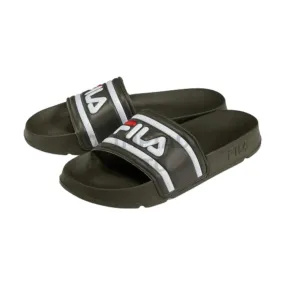 FILA Morro Bay Slippers - Green Olive Pool Beach Slide with Logo