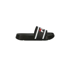 FILA Women's Morro Bay Slide Sandals Beach Pool Slip-On with Black Logo Band